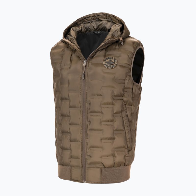 Vestă pentru bărbați Pitbull West Coast Eclipse Hooded Padded coyote brown 4