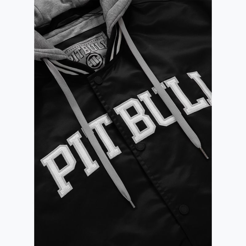 Jachetă cu glugă pentru bărbați Pitbull West Coast Falcon Ridge Bomber Bomber cu glugă negru/ecru 7