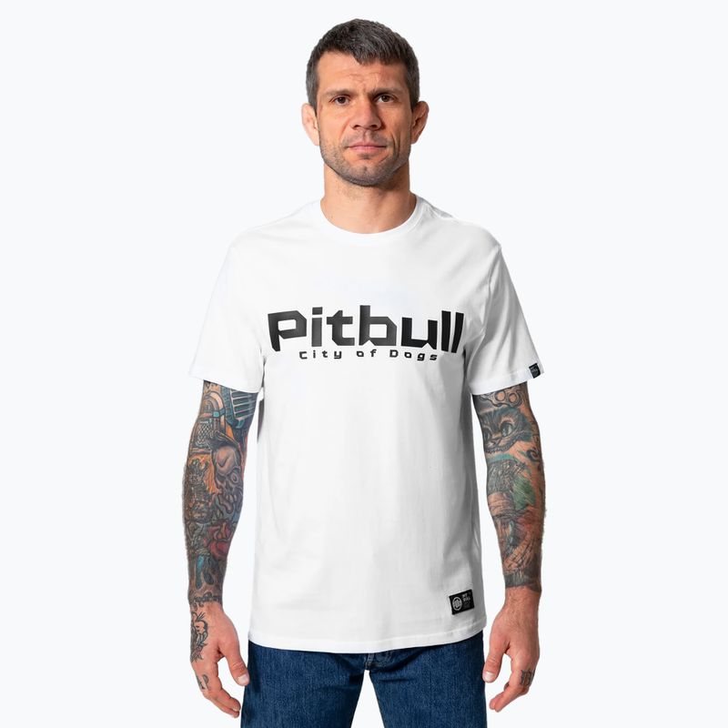 Tricou pentru bărbați Pitbull West Coast City Of Dogs white