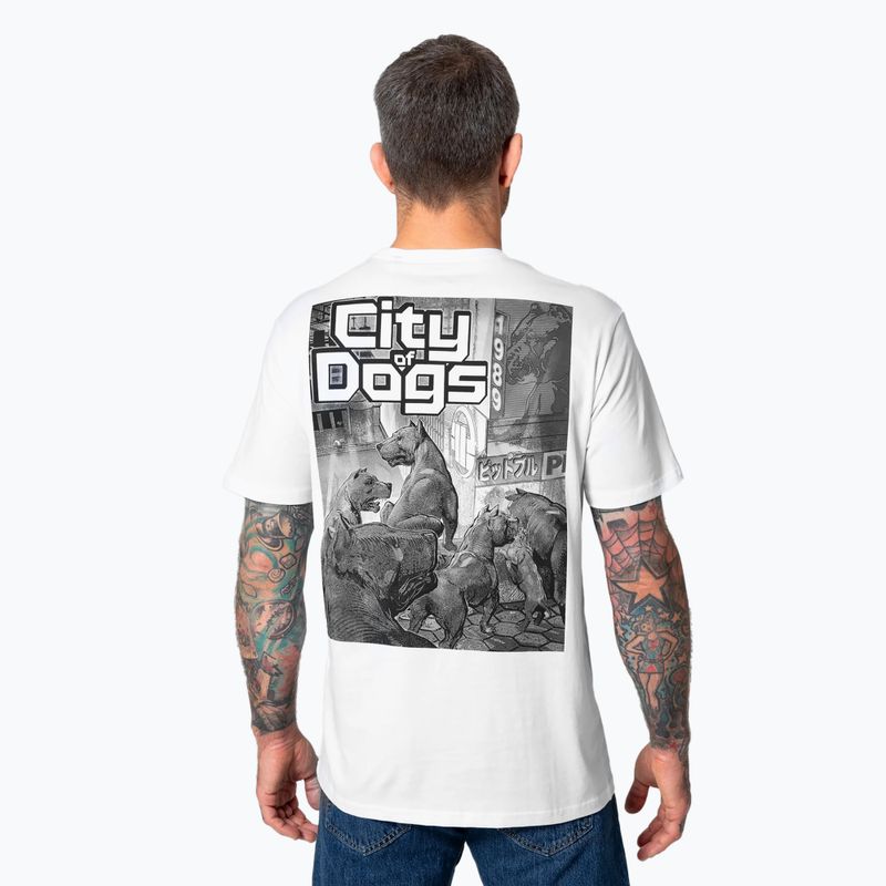 Tricou pentru bărbați Pitbull West Coast City Of Dogs white 2