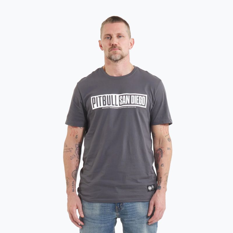 Tricou pentru bărbați Pitbull Eighty Nine Dog graphite