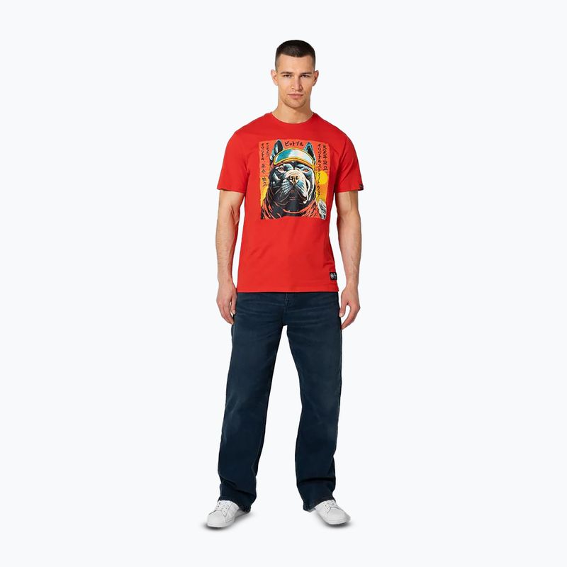 Tricou pentru bărbați Pitbull Fuji red 2