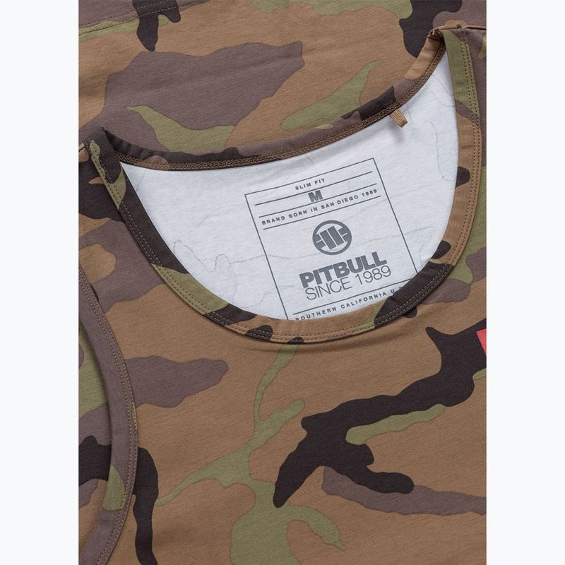 Tricou pentru bărbați Pitbull Small Hilltop Tank Top woodland camo 6