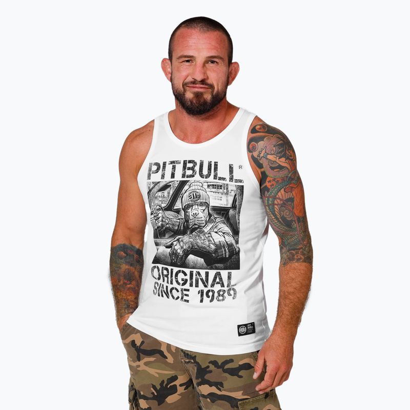 Tank top pentru bărbați Pitbull West Coast Drive white