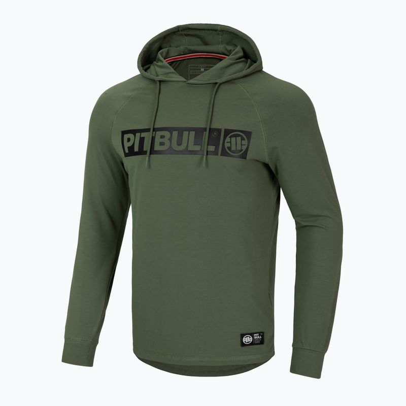 Bluză pentru bărbați Pitbull Mercado Hilltop Hooded olive