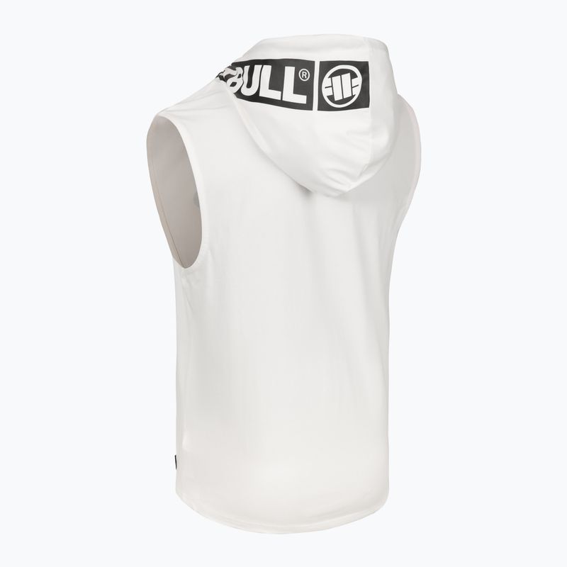 Tank top pentru bărbați  Pitbull Mercado Hilltop Hooded Sleeveless white 8