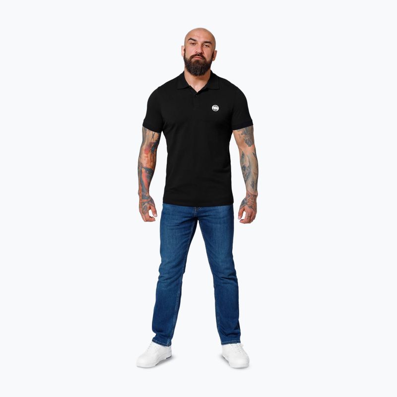 Tricou polo pentru bărbați Pitbull West Coast Polo Jersey Small Logo black 4