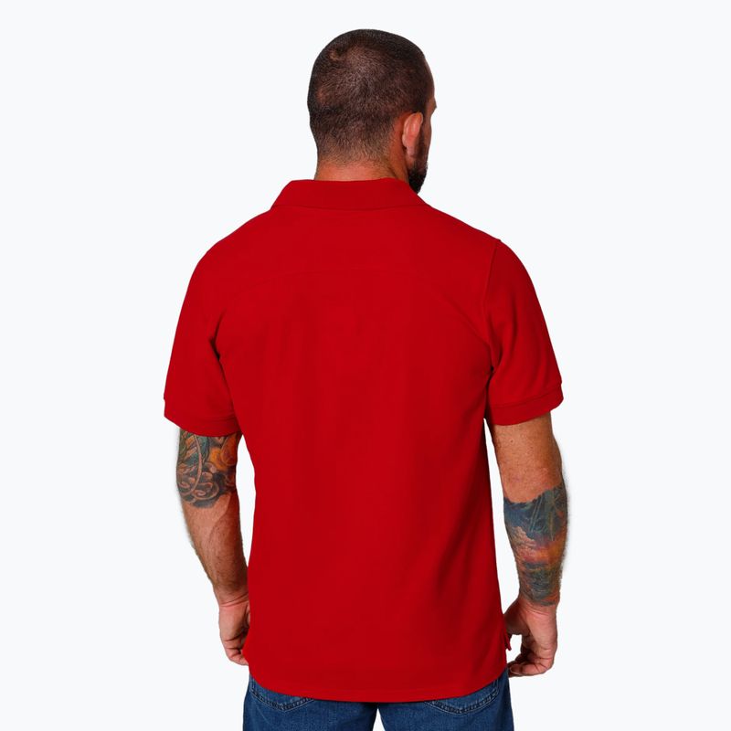 Tricou polo Pitbull West Coast pentru bărbați Rockey roșu 3