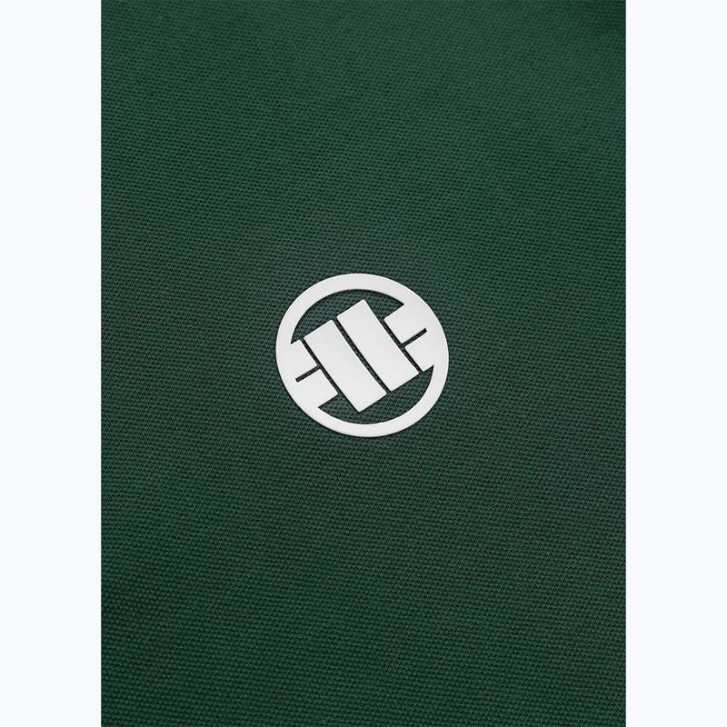 Tricou polo pentru bărbați Pitbull Polo Pique Stripes Regular jade green 6