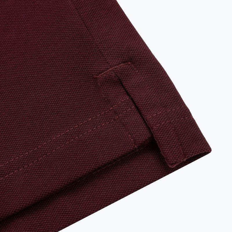 Tricou polo pentru bărbați Pitbull West Coast Polo Pique Stripes Regular burgundy 9