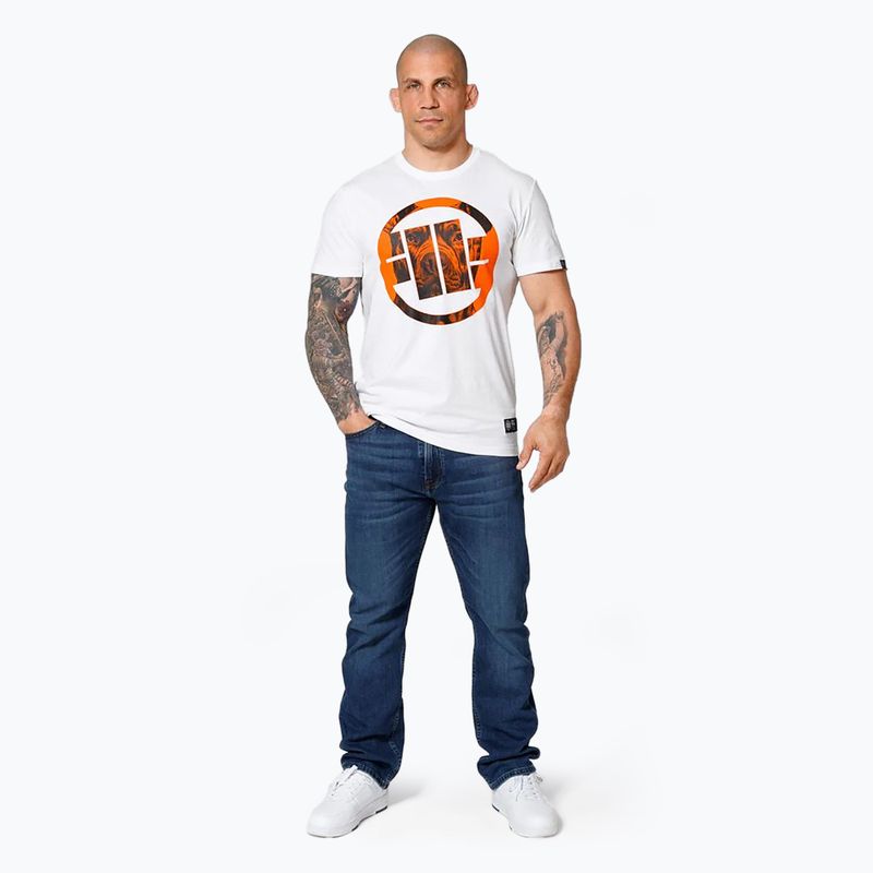 Pitbull West Coast West Coast Orange Dog 24 tricou alb pentru bărbați 2