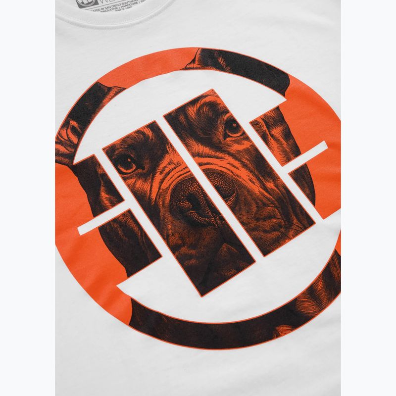 Pitbull West Coast West Coast Orange Dog 24 tricou alb pentru bărbați