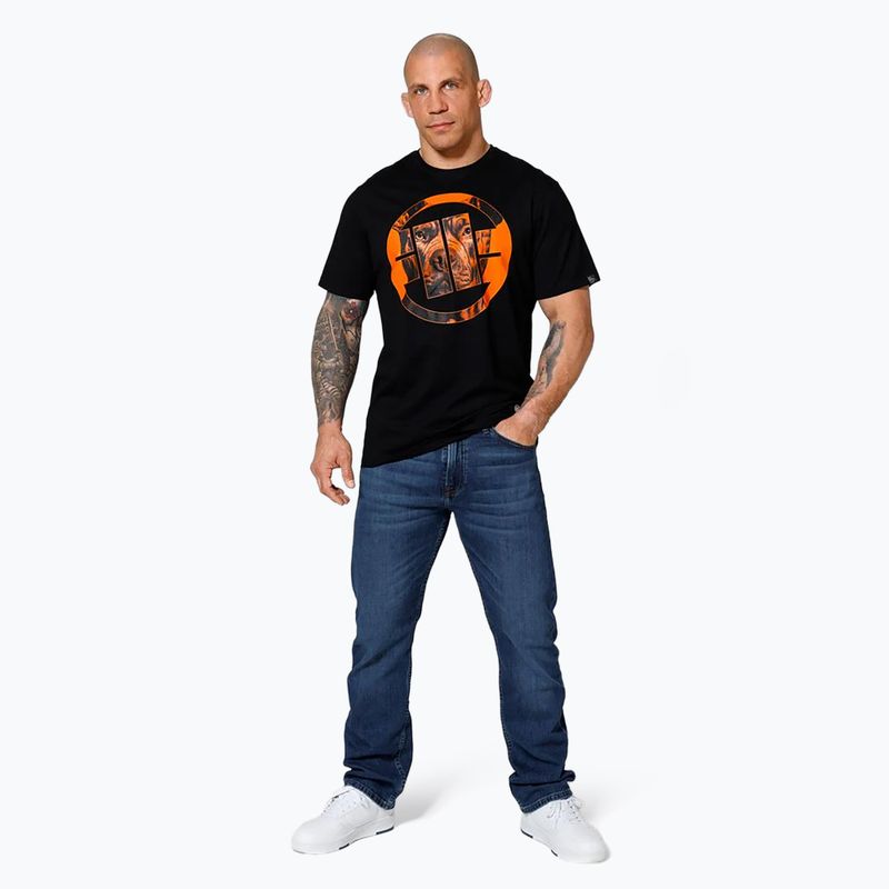 Pitbull West Coast West Coast Orange Dog 24 negru tricou pentru bărbați 2