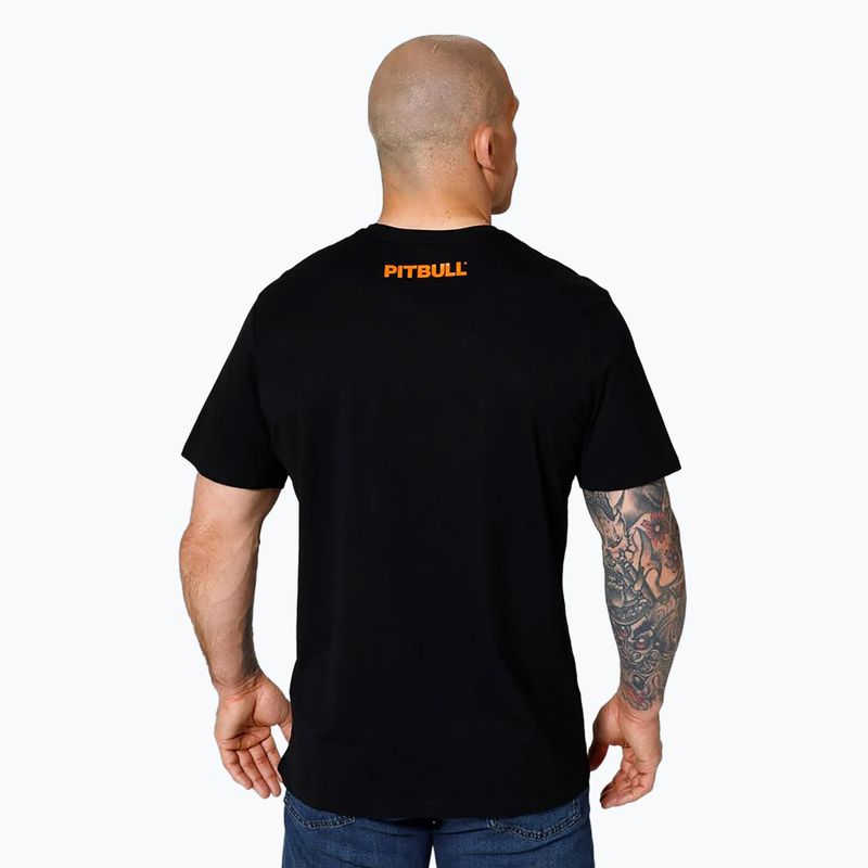 Pitbull West Coast West Coast Orange Dog 24 negru tricou pentru bărbați 3