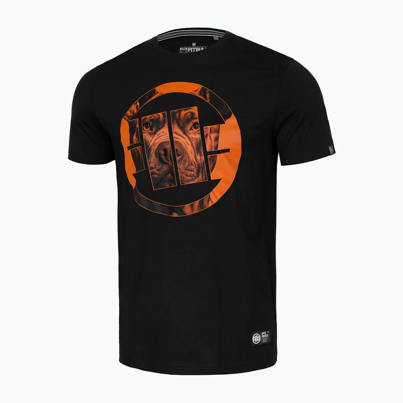 Pitbull West Coast West Coast Orange Dog 24 negru tricou pentru bărbați 4