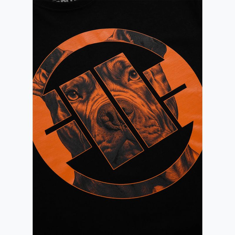 Pitbull West Coast West Coast Orange Dog 24 negru tricou pentru bărbați 6