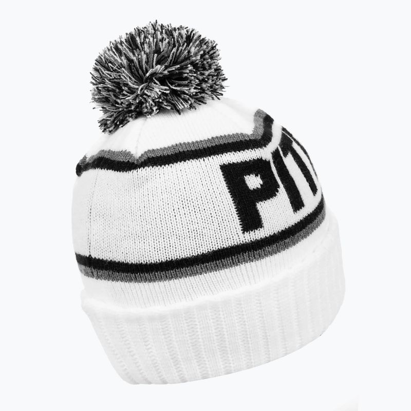Căciulă de iarnă pentru bărbați Pitbull Beanie Fleming II white/black 2