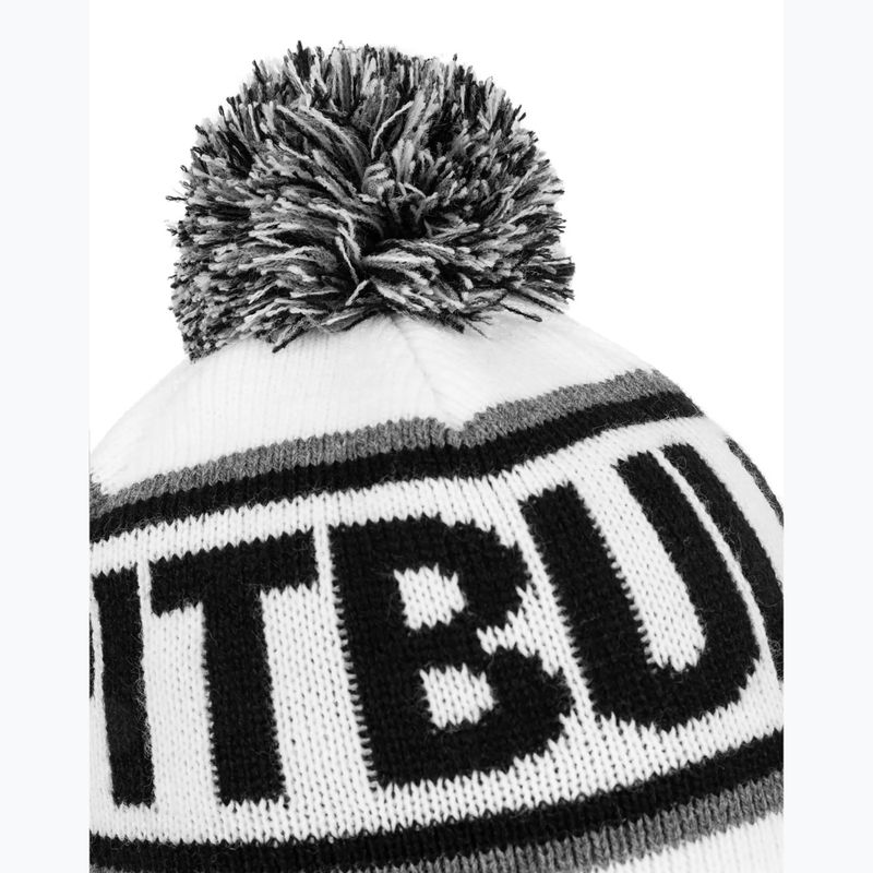 Căciulă de iarnă pentru bărbați Pitbull Beanie Fleming II white/black 3