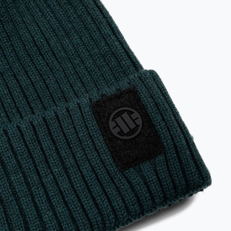 Căciulă de iarnă Pitbull Beanie Velcro Logo green 2