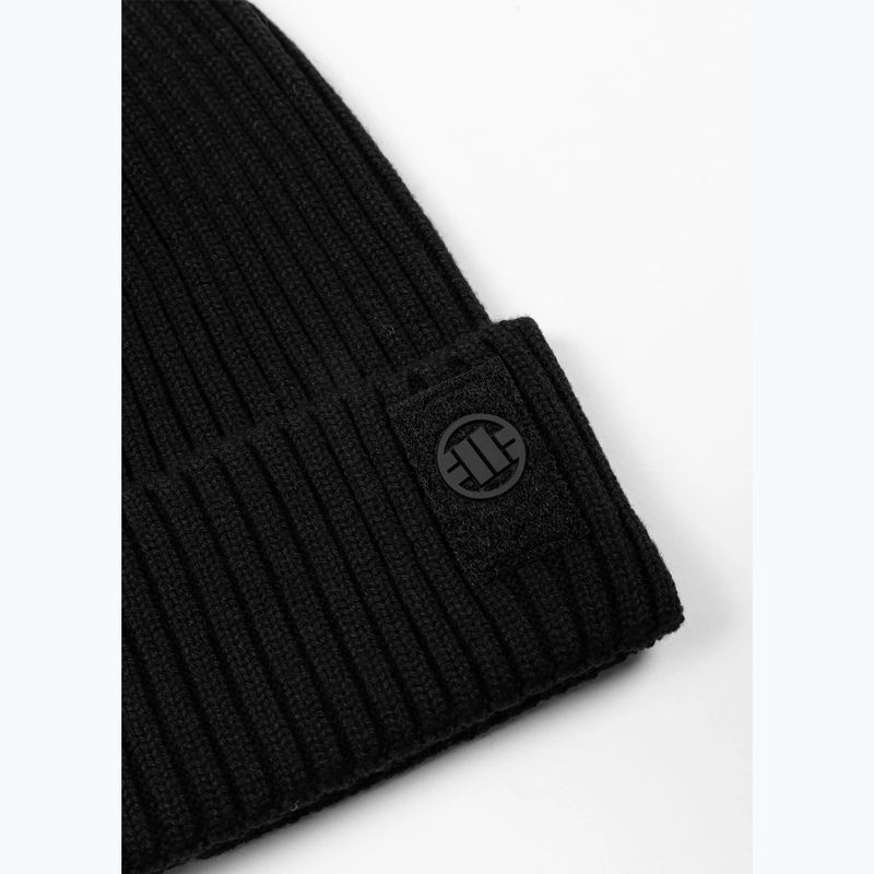 Căciulă de iarnă Pitbull Beanie Velcro Logo black 2