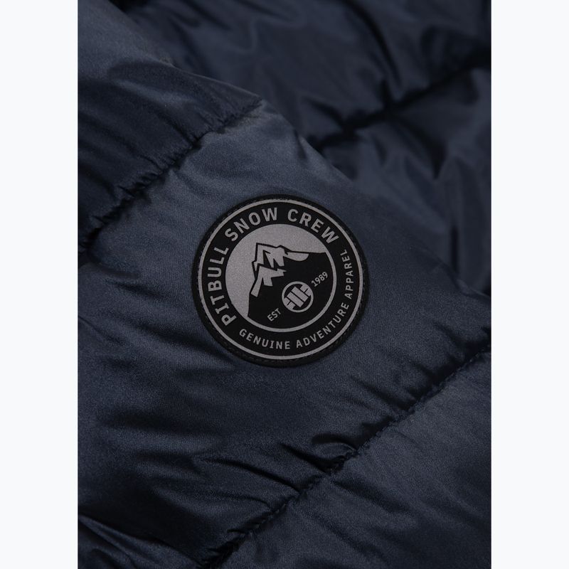 Geacă de iarnă pentru bărbați Pitbull Barles Ribstop Padded Hooded dark navy 7