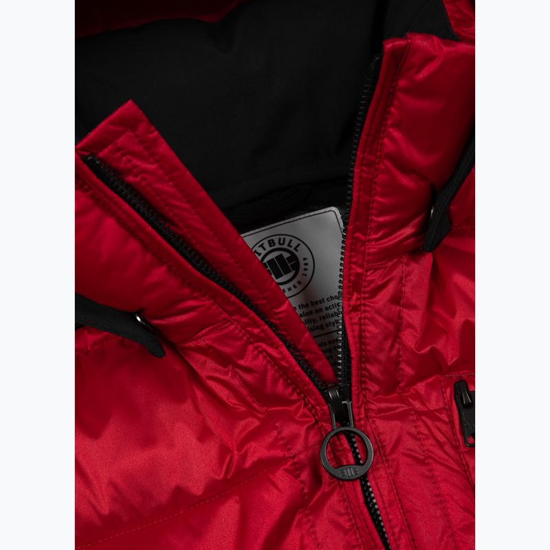 Geacă de iarnă pentru bărbați Pitbull Barles Ribstop Padded Hooded red 3