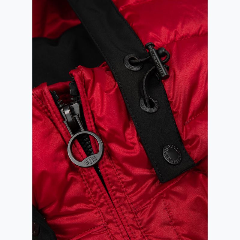 Geacă de iarnă pentru bărbați Pitbull Barles Ribstop Padded Hooded red 4