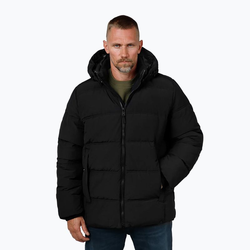 Geacă de iarnă pentru bărbați Pitbull Duncan Quilted Hooded black 4