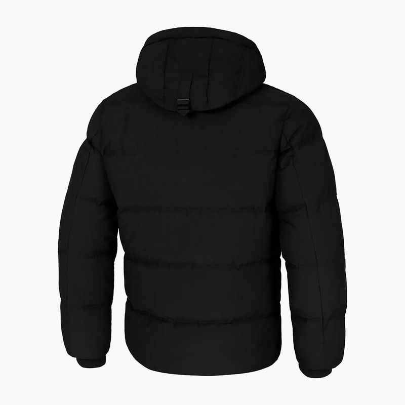 Geacă de iarnă pentru bărbați Pitbull Duncan Quilted Hooded black 7