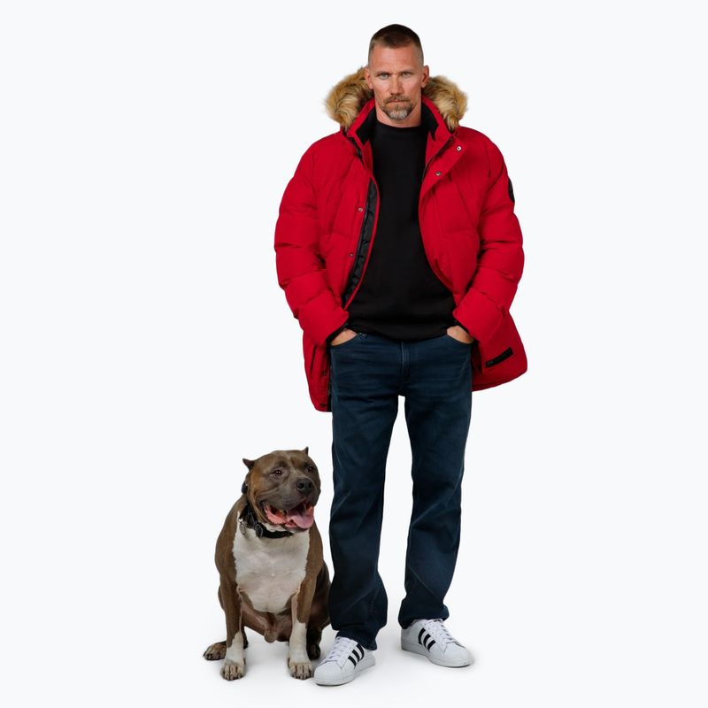 Geacă pentru bărbați Pitbull Forest Hooded Parka red 2