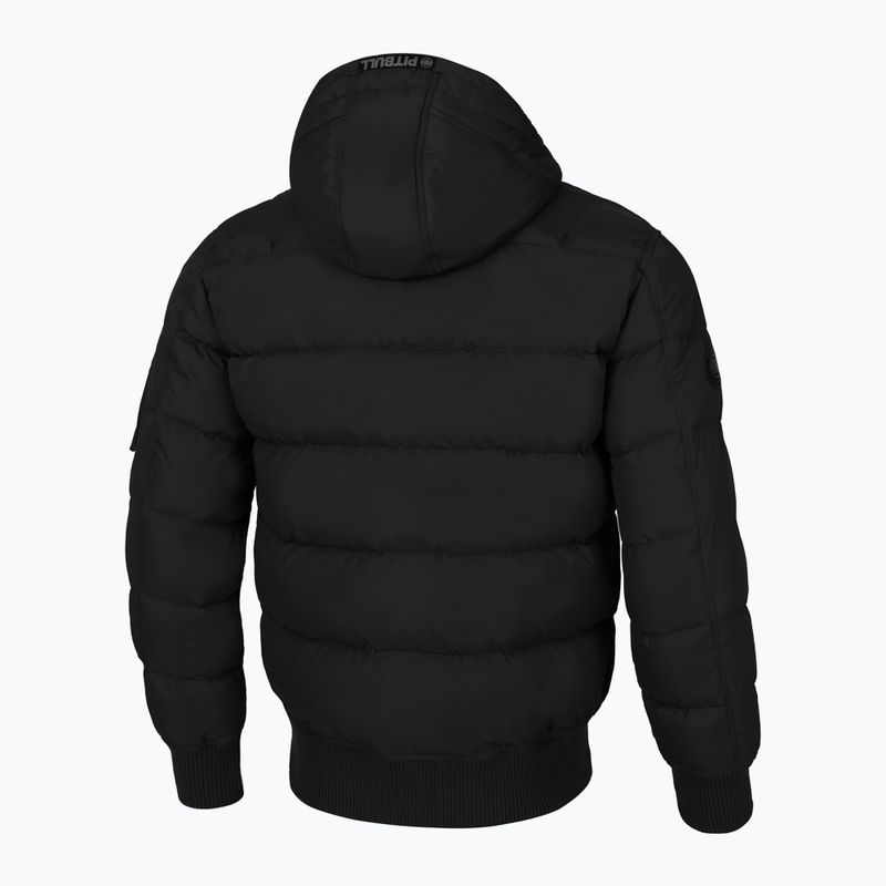 Geacă de iarnă pentru bărbați Pitbull Gopher Quilted Hooded black 2