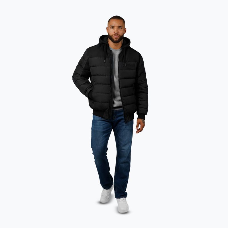Geacă pentru bărbați Pitbull Hidden Quilted Hooded black/black 2