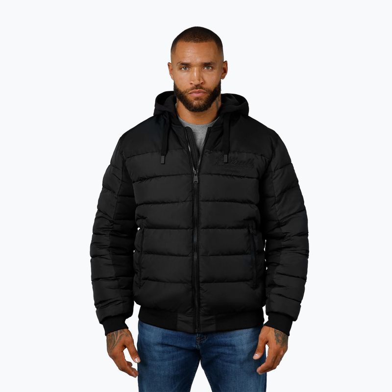 Geacă pentru bărbați Pitbull Hidden Quilted Hooded black/black 4
