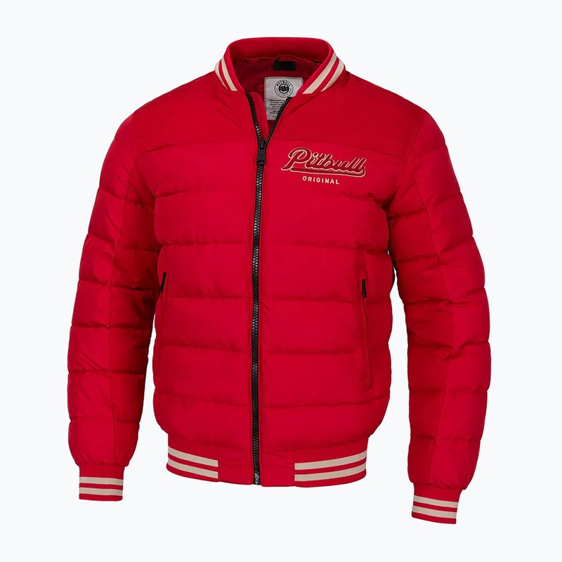 Geacă pentru bărbați Pitbull Hidden Quilted Hooded red/beige 7