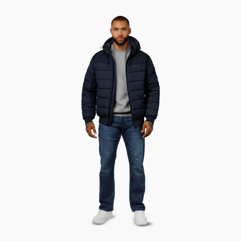 Geacă de iarnă pentru bărbați Pitbull Dillon Quilted Hooded dark navy 2