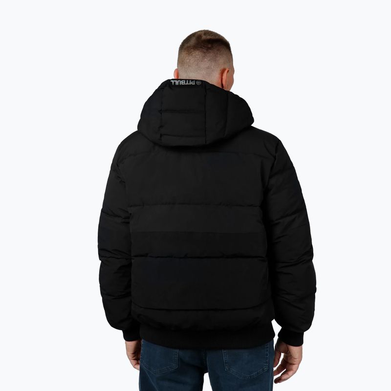 Geacă de iarnă pentru bărbați Pitbull Patton Quilted Hooded black 3