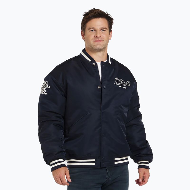 Pitbull West Coast bărbați Seabridge Varsity jachetă dark navy