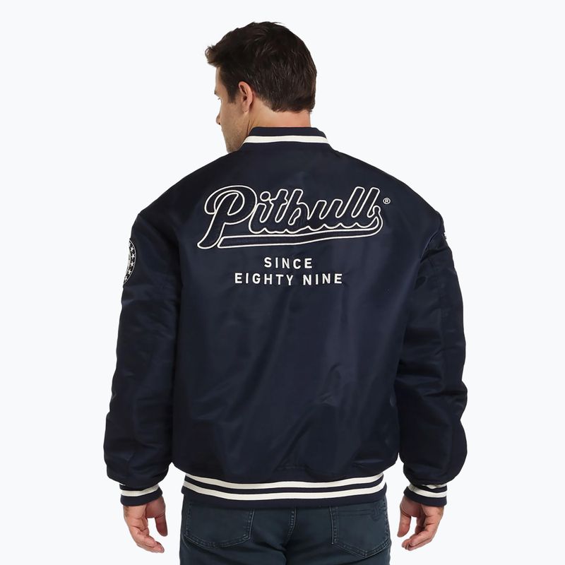 Pitbull West Coast bărbați Seabridge Varsity jachetă dark navy 3