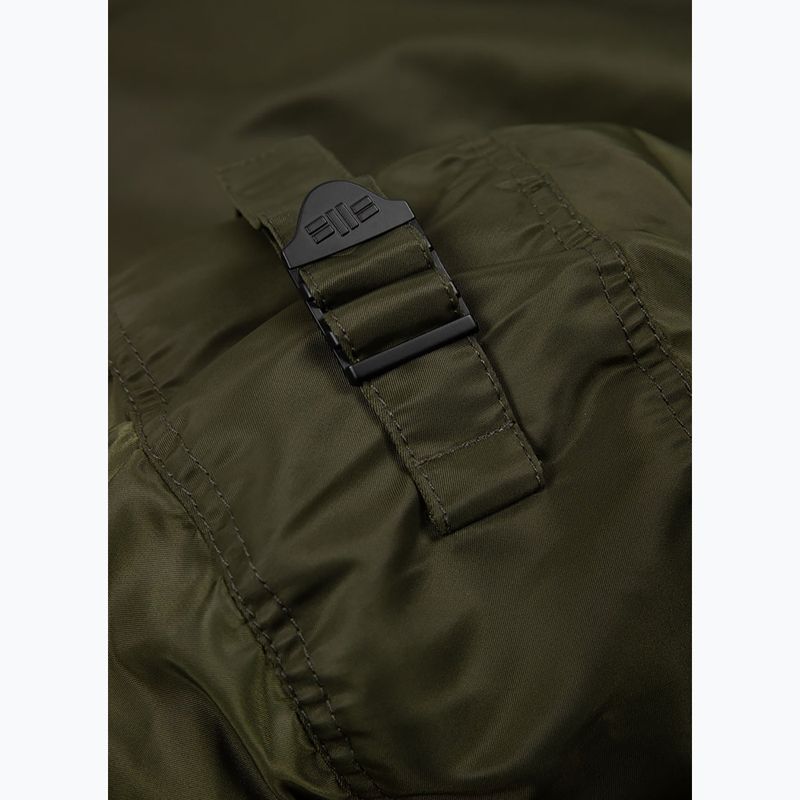 Geacă de iarnă pentru bărbați Pitbull Harvest Hooded Bomber olive 10