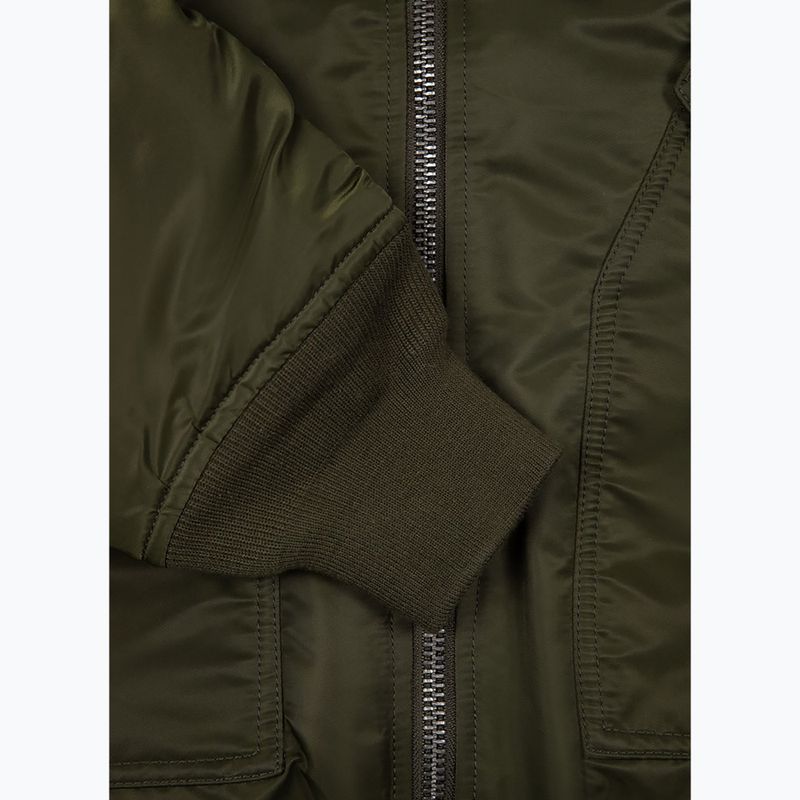 Geacă de iarnă pentru bărbați Pitbull Harvest Hooded Bomber olive 12