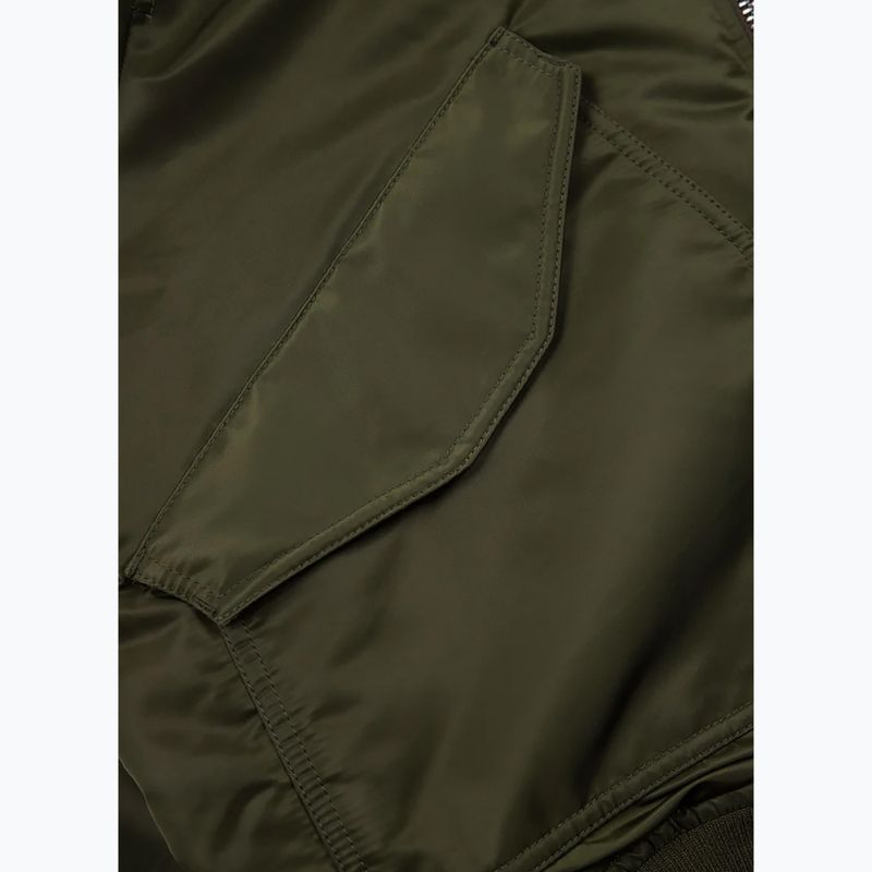 Geacă de iarnă pentru bărbați Pitbull Harvest Hooded Bomber olive 13