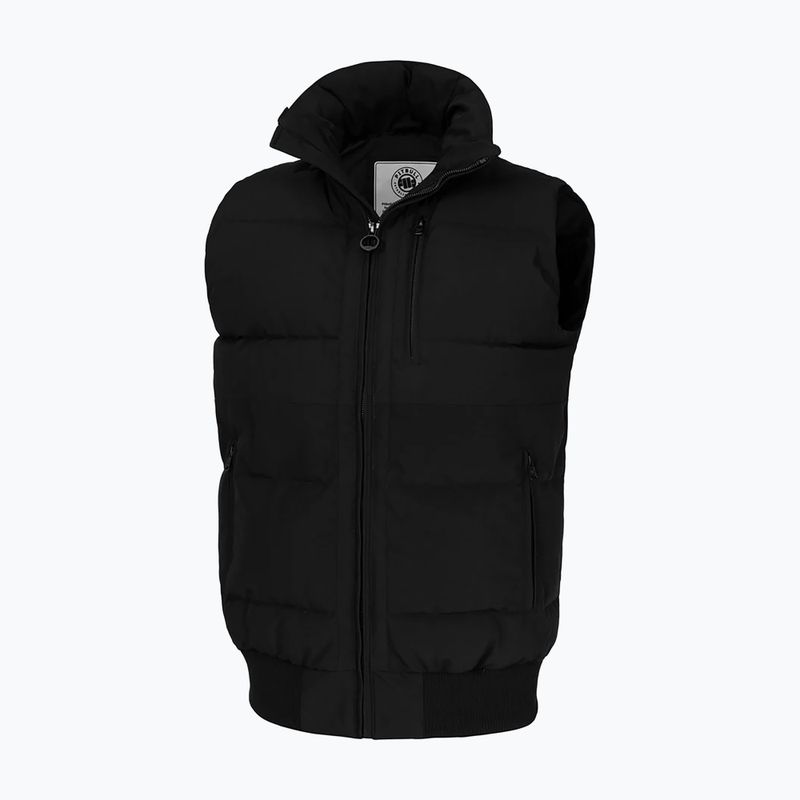 Vestă pentru bărbați Pitbull Patton Quilted Hooded black 6