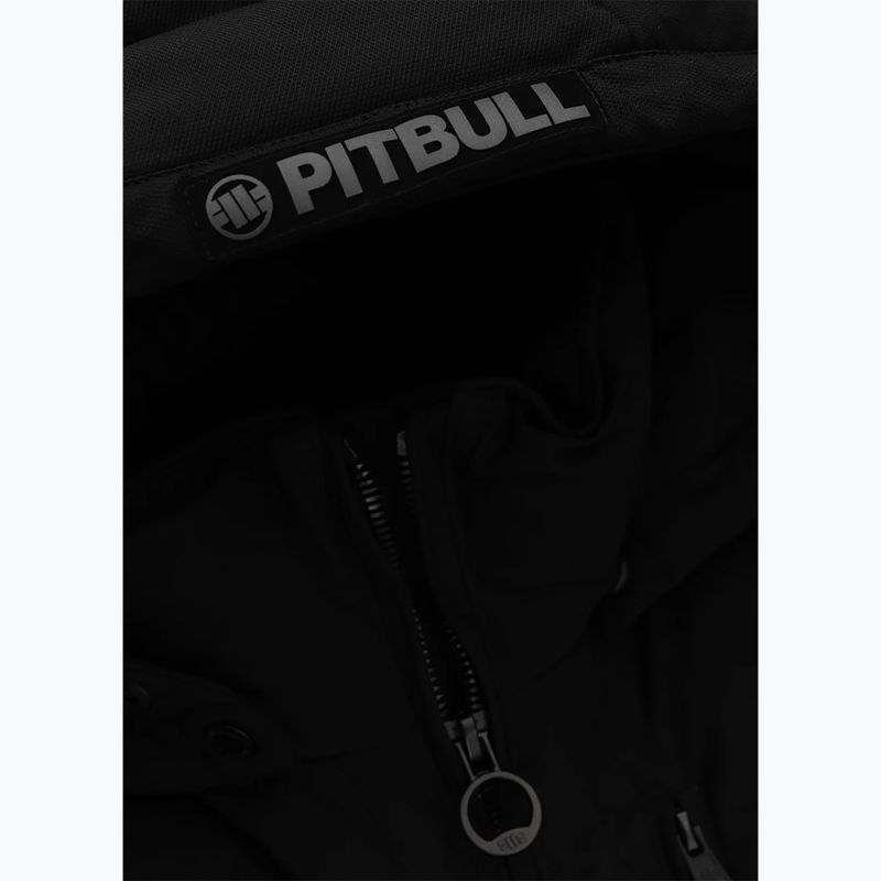 Vestă pentru bărbați Pitbull Patton Quilted Hooded black 11
