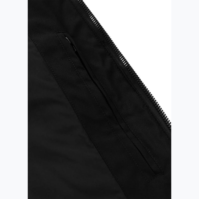Vestă pentru bărbați Pitbull Patton Quilted Hooded black 14
