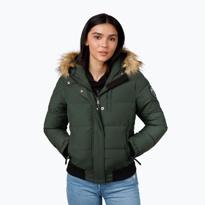 Geacă de iarnă pentru femei Pitbull Azalea Quilted Hooded olive 4