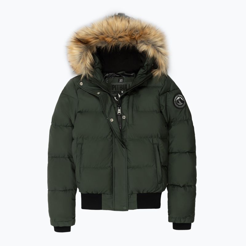 Geacă de iarnă pentru femei Pitbull Azalea Quilted Hooded olive