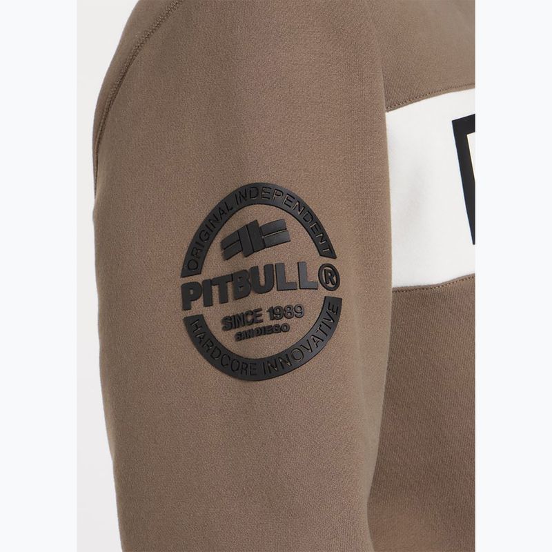 Bluză pentru bărbați Pitbull Sherwood Crewneck brown 5