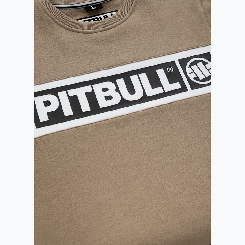 Bluză pentru bărbați Pitbull Sherwood Crewneck pale sand 7