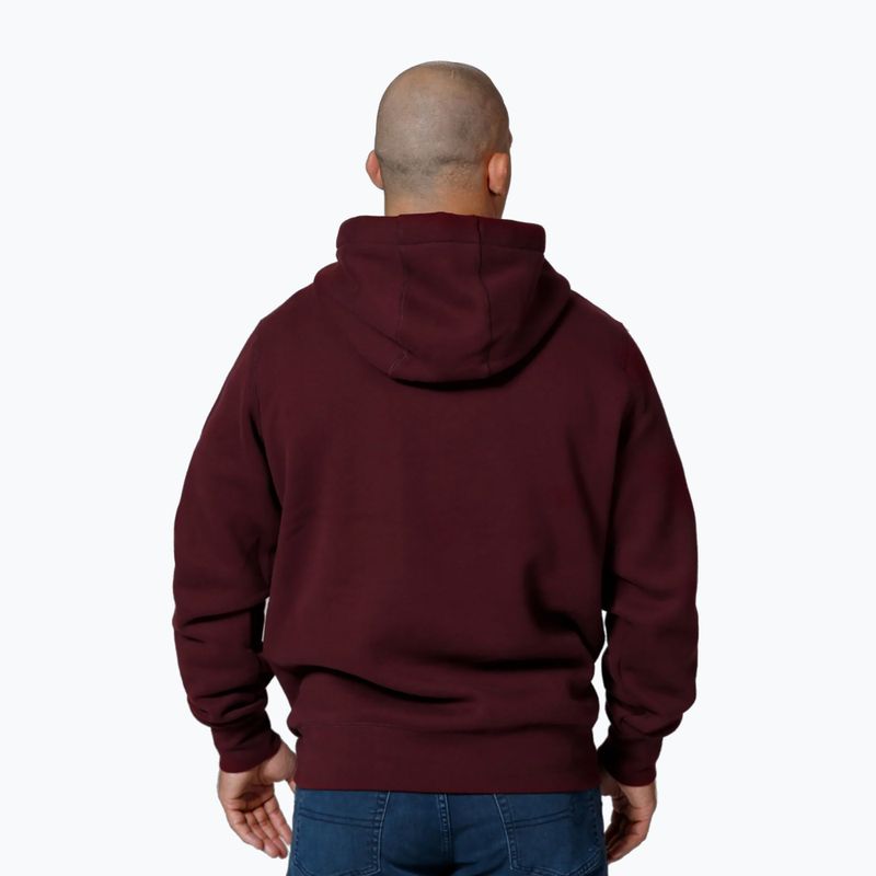 Bluză pentru bărbați Pitbull Small Logo Hooded burgundy 3