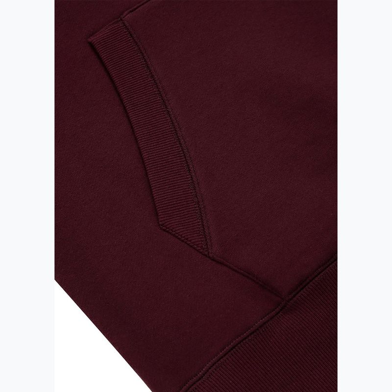 Bluză pentru bărbați Pitbull Small Logo Hooded burgundy 5